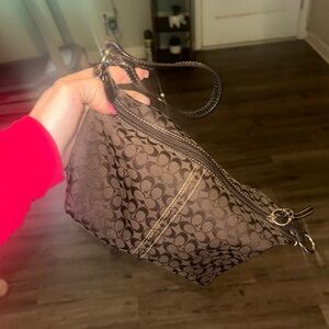 Coach Brown Signature Clutch